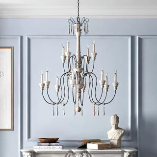 Epoch Lustre Bois Métal Luxe Postmoderne