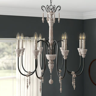 Epoch Lustre Bois Métal Luxe Postmoderne