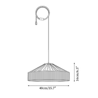 Serenya Suspension Franges Tissu Vintage-Luire