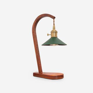 Elvuia Lampe de Table en Bois Vert