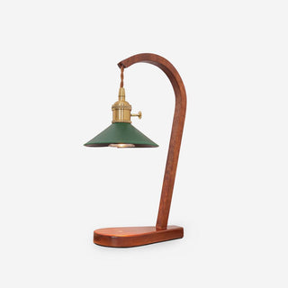 Elvuia Lampe de Table en Bois Vert