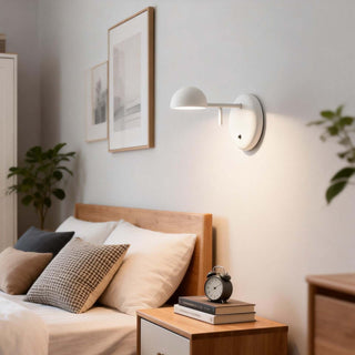 Disc Base Dome Wall Sconce-Neutral Decor