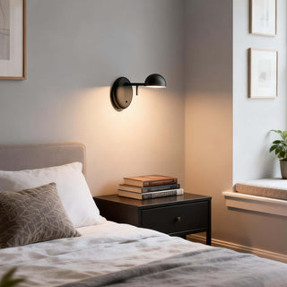 Disc Base Dome Wall Sconce-Neutral Decor