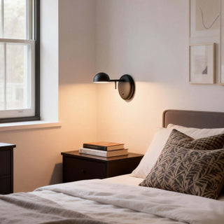 Disc Base Dome Wall Sconce-Neutral Decor