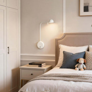 Disc Base Dome Wall Sconce-Neutral Decor