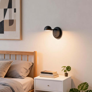 Disc Base Dome Wall Sconce-Neutral Decor