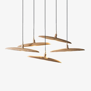 Zelirira Lame Bois Pendentif Lumière