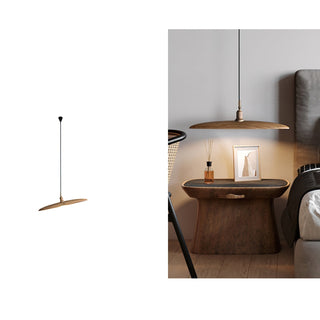 Zelirira Lame Bois Pendentif Lumière