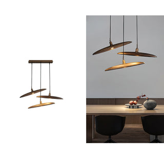 Zelirira Lame Bois Pendentif Lumière