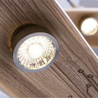 Zelirira Lame Bois Pendentif Lumière