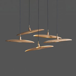 Zelirira Lame Bois Pendentif Lumière