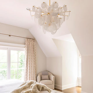 Olvynis Lustre en Cristal et Laiton avec Disques Luxueux