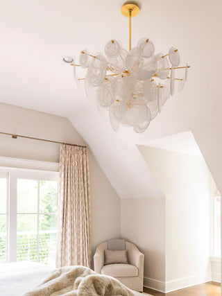 Olvynis Lustre en Cristal et Laiton avec Disques Luxueux