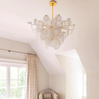 Olvynis Lustre en Cristal et Laiton avec Disques Luxueux