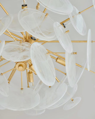 Olvynis Lustre en Cristal et Laiton avec Disques Luxueux