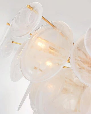 Olvynis Lustre en Cristal et Laiton avec Disques Luxueux