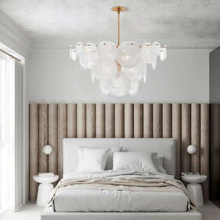 Olvynis Lustre en Cristal et Laiton avec Disques Luxueux