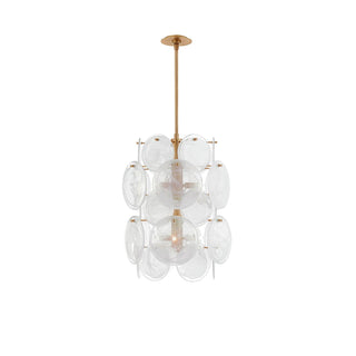 Olvynis Lustre en Cristal et Laiton avec Disques Luxueux