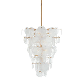 Olvynis Lustre en Cristal et Laiton avec Disques Luxueux