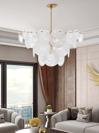 Olvynis Lustre en Cristal et Laiton avec Disques Luxueux