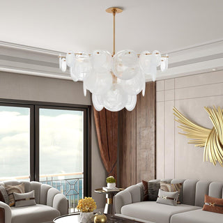 Olvynis Lustre en Cristal et Laiton avec Disques Luxueux