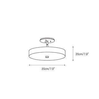 Kith Lampe de Plafond LED Métal Albâtre Minimaliste Moderne