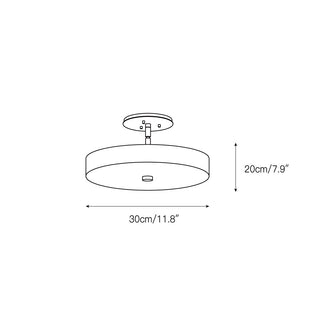 Kith Lampe de Plafond LED Métal Albâtre Minimaliste Moderne