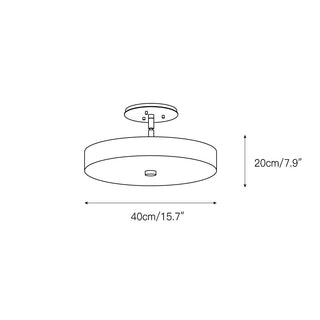 Kith Lampe de Plafond LED Métal Albâtre Minimaliste Moderne
