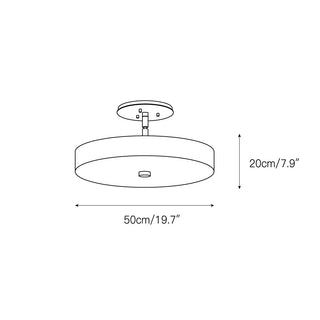 Kith Lampe de Plafond LED Métal Albâtre Minimaliste Moderne