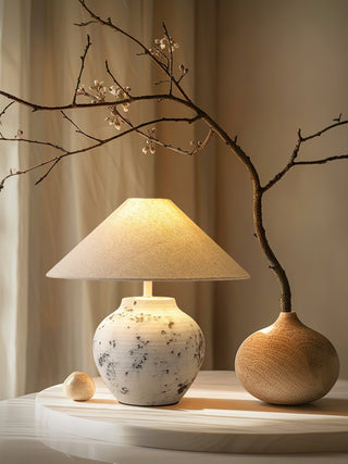 Atticus Lampe de Table en Céramique Moderne