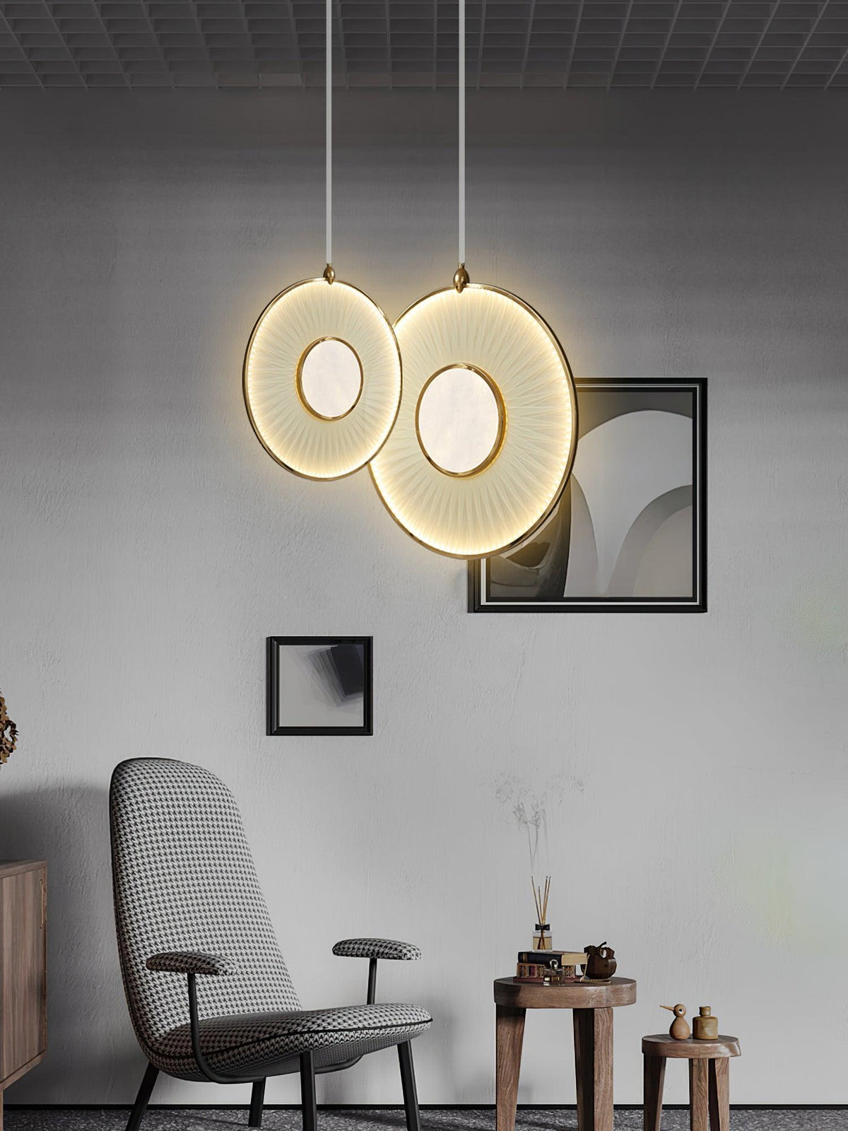 Rosista Suspension Moderne en Tissu