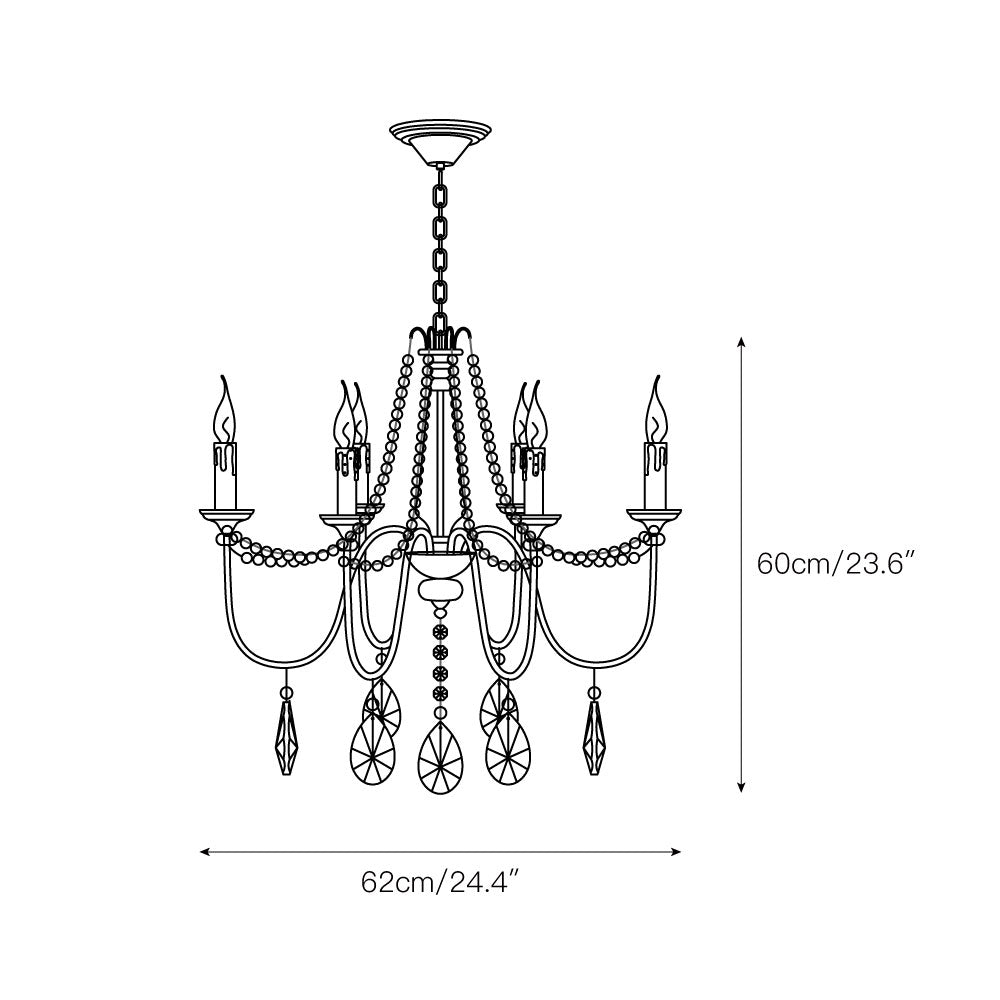 Mote Lustre Laiton Cristal Luxe Postmoderne