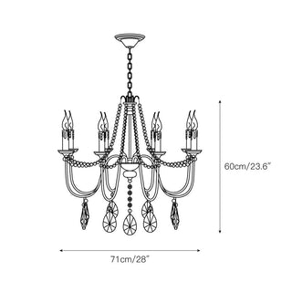 Mote Lustre Laiton Cristal Luxe Postmoderne