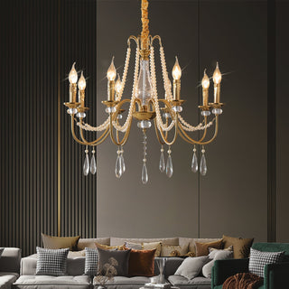 Mote Lustre Laiton Cristal Luxe Postmoderne