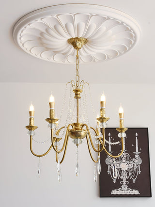 Mote Lustre Laiton Cristal Luxe Postmoderne