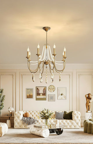 Mote Lustre Laiton Cristal Luxe Postmoderne
