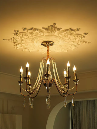Mote Lustre Laiton Cristal Luxe Postmoderne