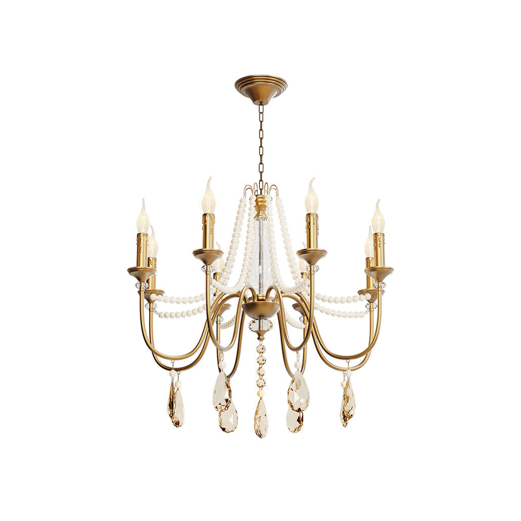 Mote Lustre Laiton Cristal Luxe Postmoderne