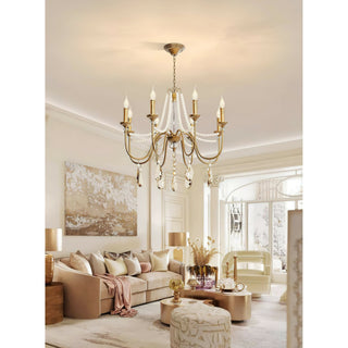 Mote Lustre Laiton Cristal Luxe Postmoderne