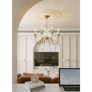 Mote Lustre Laiton Cristal Luxe Postmoderne
