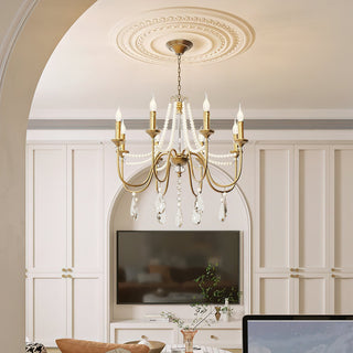 Mote Lustre Laiton Cristal Luxe Postmoderne