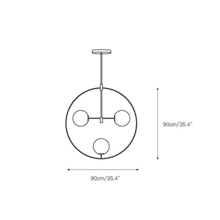 Nexus Lustre Ronde Laiton Verre Minimaliste Moderne