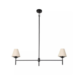 Ulphaa Lustre Tissu Noir Industriel Vintage