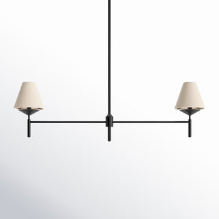 Ulphaa Lustre Tissu Noir Industriel Vintage