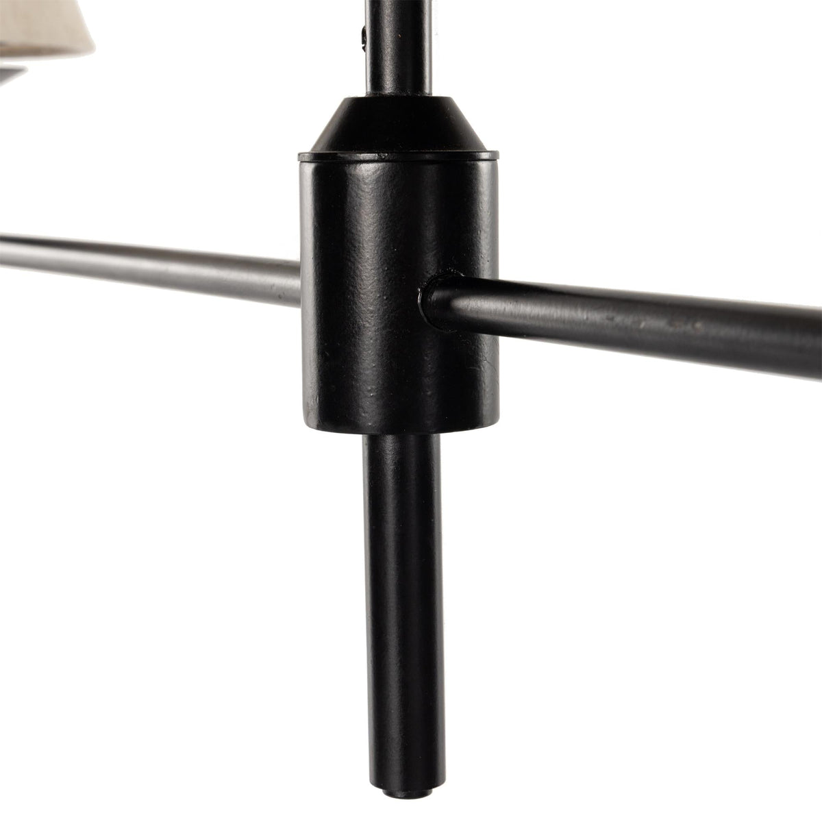 Ulphaa Lustre Tissu Noir Industriel Vintage