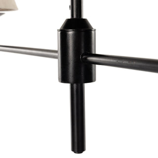 Ulphaa Lustre Tissu Noir Industriel Vintage