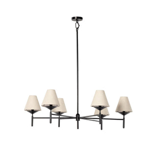 Ulphaa Lustre Tissu Noir Industriel Vintage
