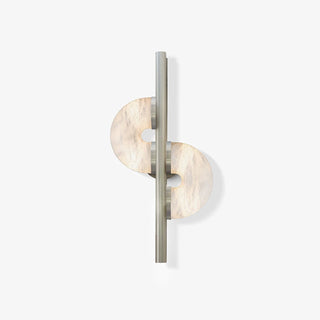 Liraven Double Disque Albâtre Luminaire Mural