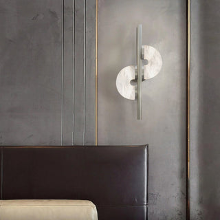 Liraven Double Disque Albâtre Luminaire Mural