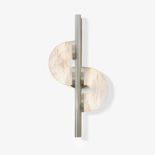 Liraven Double Disque Albâtre Luminaire Mural